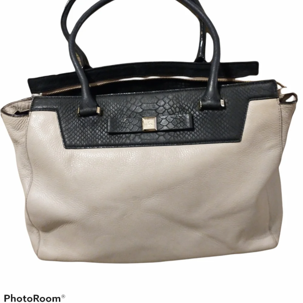 Kate Spade Rivas Street Selby Python Embossed Taupe Bag KS3